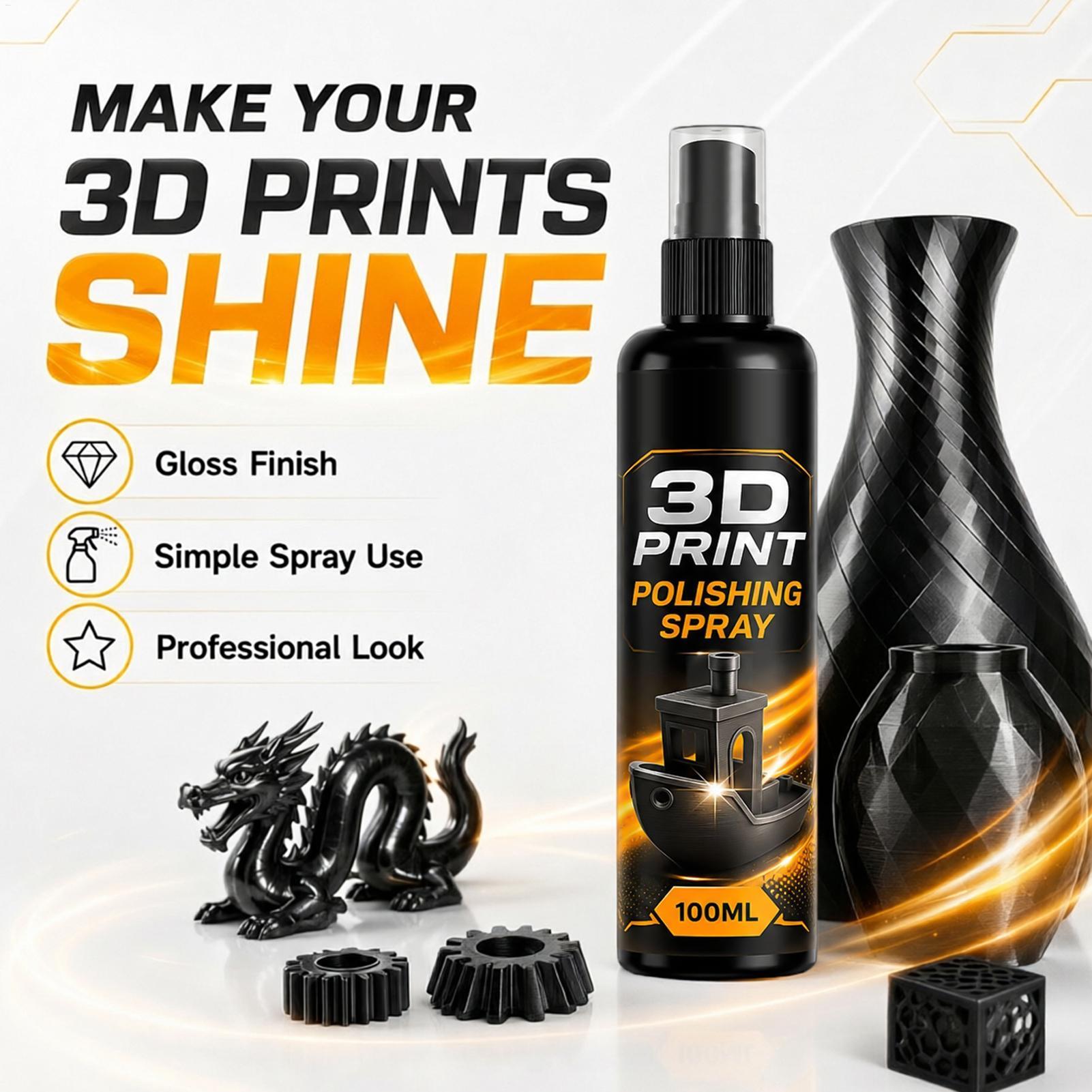 3D Printer Stand - 3D Print Polishing Spray 100ml Gloss