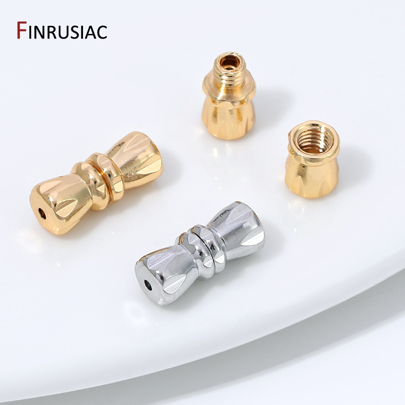 Nozzle Brass - 14K Gold Plated Brass Screw Clasps