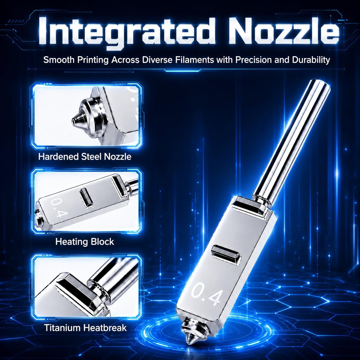 Hardened Steel Nozzles for Any - Hotend 0.4Mm review and price