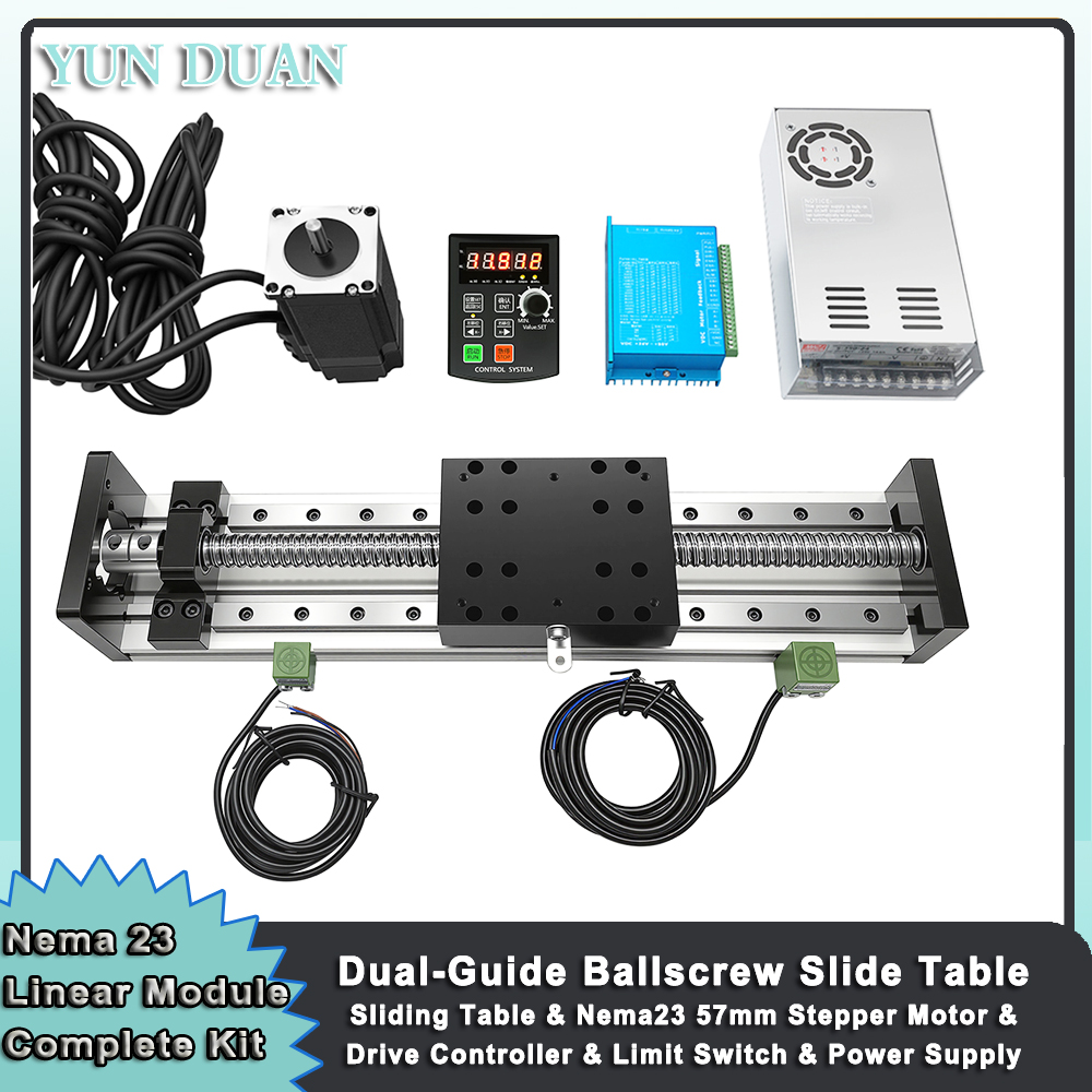 Nema 23 Linear Motor Drive Con - Linear Rail Mgn12H Set review and price