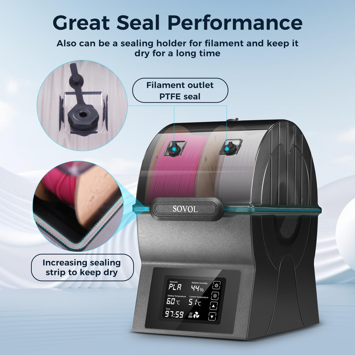 Sovol Filament Dryer SH02 Dry  - Enclosure 3D Printer review and price