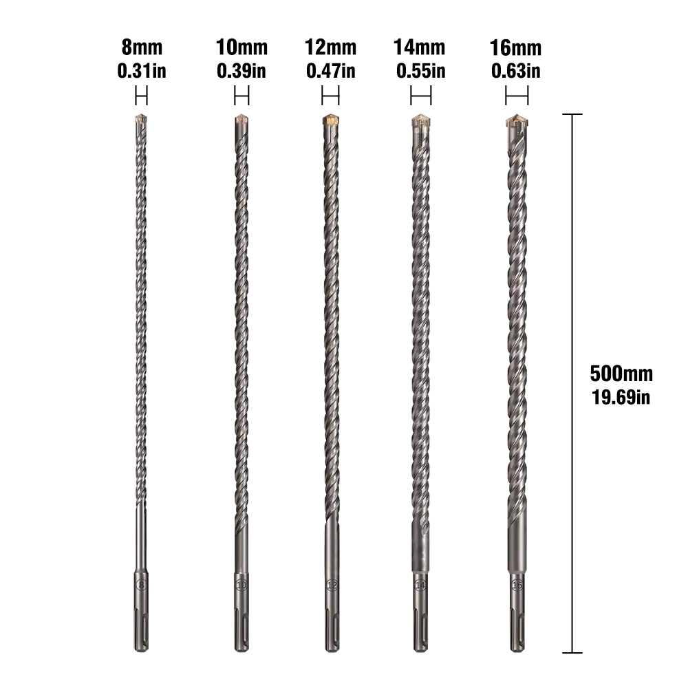 500mm Extended SDS Plus Cross  - Nozzle Tungsten review and price