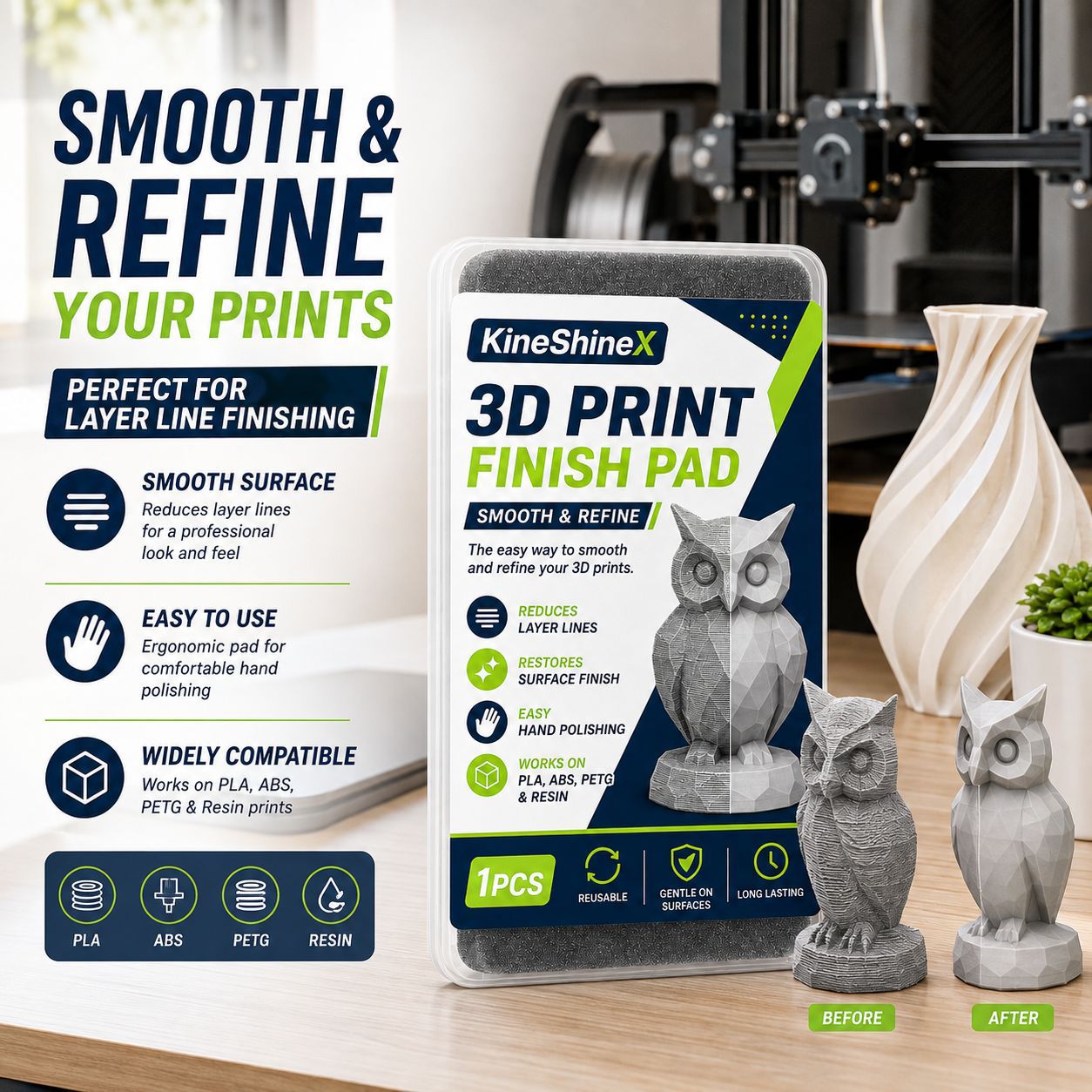 3D Print Finishing Pad, Reusab - 3D Printer Stand review and price
